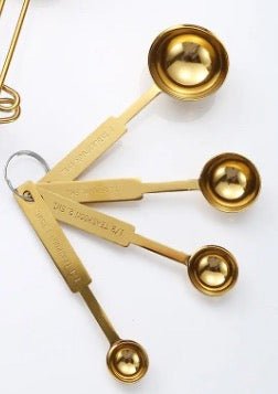 Gold Measuring Spoons - Fabulous Foodie