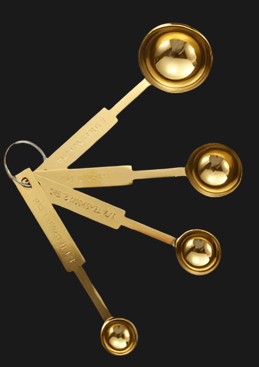 Gold Measuring Spoons - Fabulous Foodie