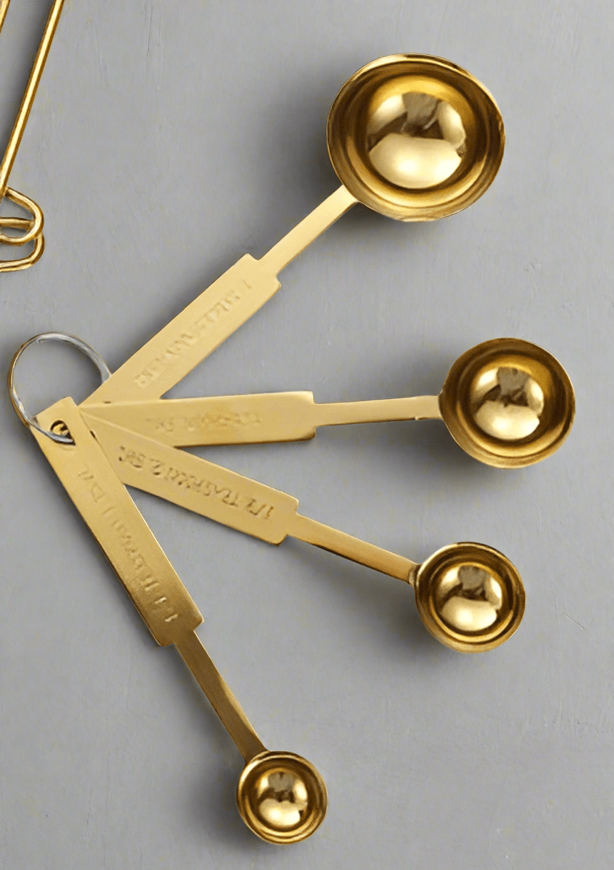 Gold Measuring Spoons - Fabulous Foodie